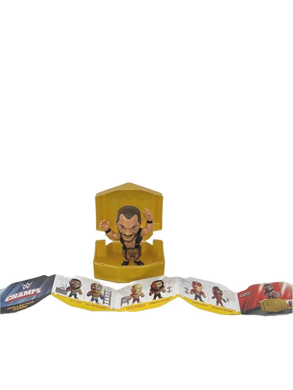 WWE CHAMPS POP & LOCK Randy Orton RKO Figure with Gold Belt and Display Case